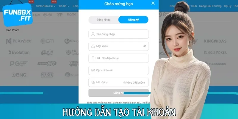 Hướng dẫn tân thủ đăng ký tài khoản FUN88 an toàn và nhanh chóng