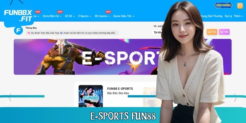 E-Sports là một trong những sảnh cược ăn khách nhất tại đây
